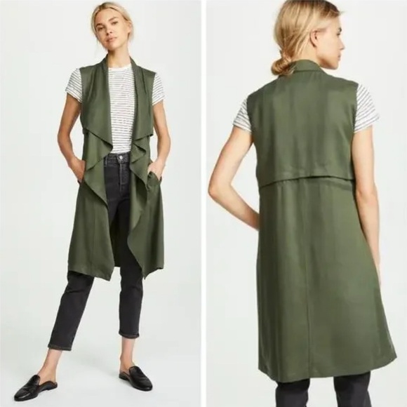 🧥 EUC Women’s Cupcakes and Cashmere Filmore Drape Front Vest – Size L - Picture 12 of 13